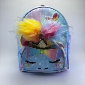 UNDER.ONE.SKY Unicorn Face Multicolored Mini Backpack